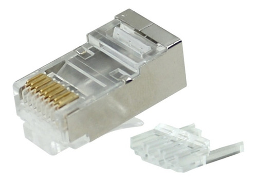 Plug Metalico Modular Rj45 Categoria 5, 6, 6a Ftp 