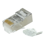 Plug Metalico Modular Rj45 Categoria 5, 6, 6a Ftp 