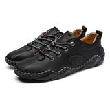 Zapatos Casuales De Cuero Sintético Para Hombre 38-48