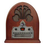 Cr32d-pa Cathedral Retro Am/fm Radio De Mesa Con Receptor Bl