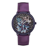 Reloj Guess Para Mujer U0820l3 Análogo Color Púrpura Con