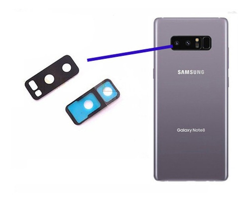 Samsung Note 8 Lente Cristal Camara Trasera Original