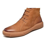 Zapatos De Cuero Para Hombre Botas De Senderismo Casuales De