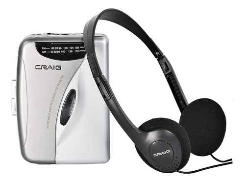 Craig Cs2301a - Reproductor De Casete Personal Con Radio Est