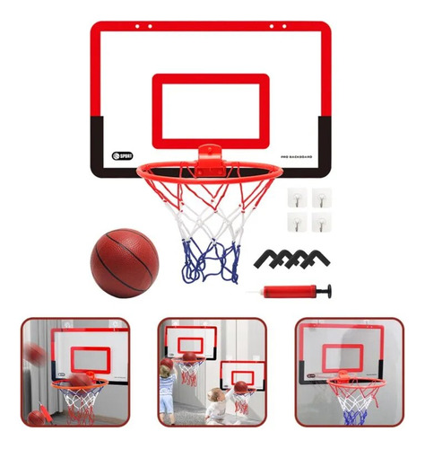 Mini Cesta De Basquete Interior Portátil Para Jogos Infantis