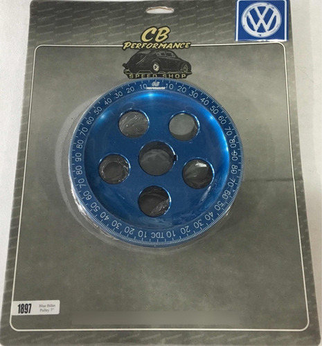 Cb Performance Polea Cigüeñal Billet Azul Vocho 1897