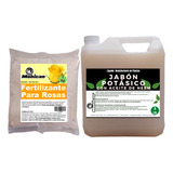 Promo Jabón Potásico Aceite Neem 5lts + Ferti Rosas 1kg