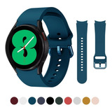 Pulseira Compativel Com Galaxy Watch4 46mm 42mm 40mm Lte Bt Cor Verde/petróleo Largura 20 Mm