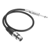 Cable Xlr De 6,35 Mm Hembra A Trs Para Interconexión Balance