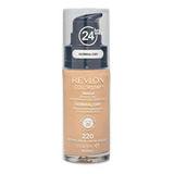 Revlon Base De Maquillaje Colorstay Acabado Natural Spf 20 Tono 220 Natural Beige