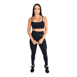 Conjunto Academia Treino Zero Transparência Top E Legging