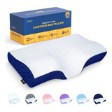 Almohada Cervical Ortopedica Viscoelástica De Contorno Gel 