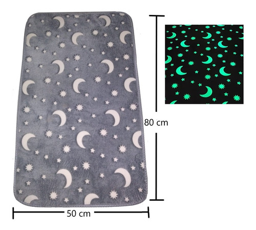 Alfombra Luminosa Bajada Cama Decorativa Tapete Absorción