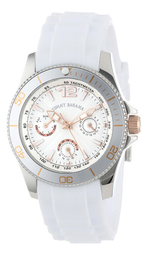 Reloj Tommy Bahama Tb2145 Selicone Blanco Para Las Damas