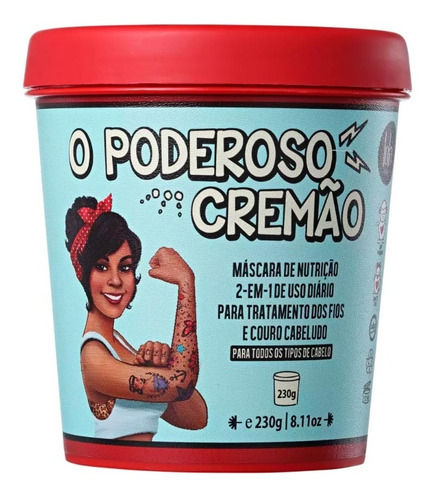 Lola O Poderoso Cremão Máscara De Nutrição 2 Em 1 - 230g