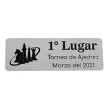 Placa Adhesiva Para Trofeo 24cm2 Grabado Personalizado