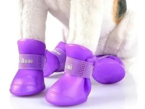 Botas Impermeables Antideslizante Silicona Mascota Talla Xxl