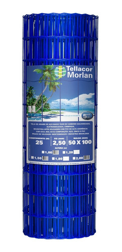 Tela Multiuso Revestida Pvc Tellacor 1x25m Morlan