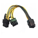 Cable Splitter Pci-e 6 Pin Hembra A Dual 6+2 Pin Macho 8pin