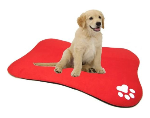 Cama Tapete Portátil En Forma De Hueso Para Mascota