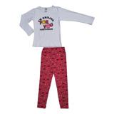 Roupa Infantil Barata Menina Calça E Camiseta Longa Algodão 