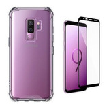 Kit Capa Capinha Transparente + Pelicula Para Galaxy S9 Plus