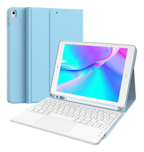 Funda Con Teclado Táctil Para iPad 9ª 8ª 7ª 10.2 Español Ñ