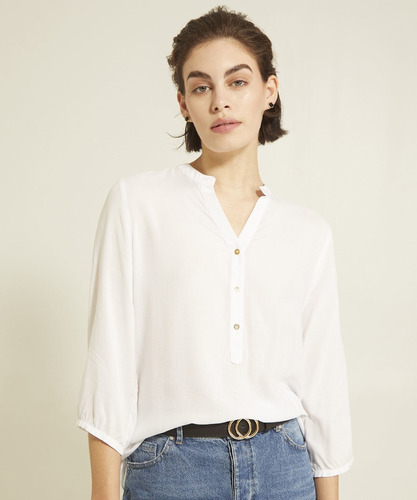 Blusa Mujer Patprimo Blanco Viscosa M/3/4 30122625-1259