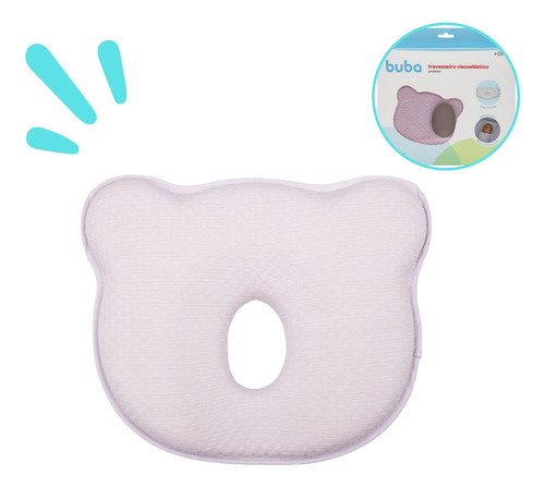 Travesseiro Para Bebê Anatômico Urso Buba