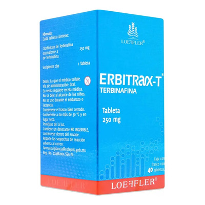 Erbitrax-t tabletas 250 mg, 40 tabletas | Envío gratis
