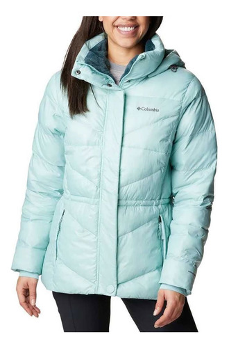 Jaqueta Feminina Columbia Peak To Park Ii Hooded Aqua Haze