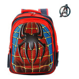 Mochila Escolar Homem Aranha Infantil Spider Man De Costas