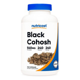 Nutricost Black Cohosh Soporte De Menopausia 540mg 240 Caps Sabor Sin Sabor