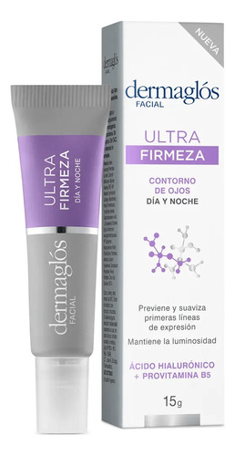 Crema Dermaglos Ultra Firmeza Contorno De Ojos Dia Noche 15g