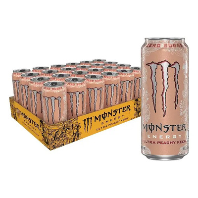 Bebida Energizante Monster Peachy Keen 24 Pzs De 473ml C\u002Fu | Envío gratis