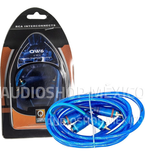 Cable Rca Quantum Qw6 6  Interconexión Doble Blindada 
