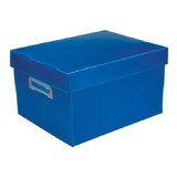 Caixa Organizadora Grande Azul Polibrás