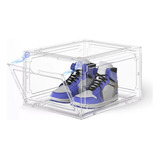 Caja De Zapatos Tenis Apilable Premium Transparente Imantada