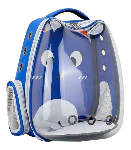 Bolso Para Llevar Perro O Gato En Moto - Azul