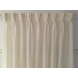 Cortinas Beige Traslucidas De Ganchos De 3.50 Ancho X 2.30 