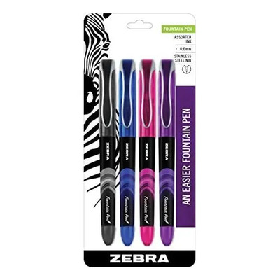 Juego De Pluma Cebra, Fuente Con Trazo Fino