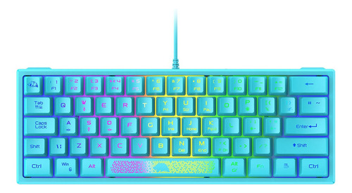 Teclado Con Cable K61 Rgb 60 Por Ciento 62 Teclas Ergonómico