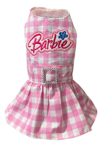 Vestido Ropa Para Perros Mascotas Disfraz Barbie Girl Rosa