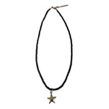 Gargantilla Collar Choker Dije Estrella Cordón Tendencia 