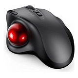 Ratón Inalámbrico Trackball Recargable Bluetooth 2.4 G