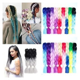 Set 4 Kanekalon Para Trenzas Colores A Elección