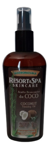 Aceite Bronceador Biodegradable Y Org De Coco Spf 15 250 Ml