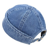 Huiyao Washed Denim Beanie Hat Vintage Docker Cap Para Moda