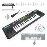 Teclado/piano Musical Infantil P/ Crianças Com Microfone 