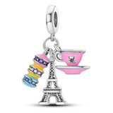 Charm Torre Eiffel Macarone Plata Ley S925